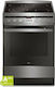Amica 618CE3.434HTaKDQ(Xx) Κουζίνα 65lt με Κεραμικές Εστίες Π60εκ. Inox
