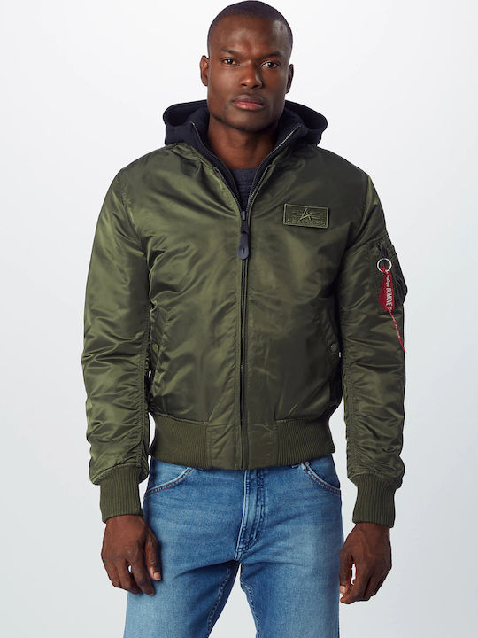 Alpha Industries MA-1 D-Tec Winter Jacket Bomber Black Olive
