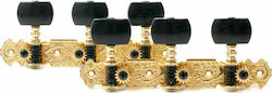Harley Benton Κλειδιά Εγχόρδων σε Διάταξη 3+3 Concert Guitar Machine Heads B3 Gold