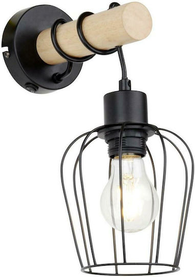 Rabalux Fabian Modern Lamp Wall with Socket E27 Black 30cm