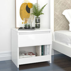 Wooden Bedside Tables 2pcs White 40x30x39cm