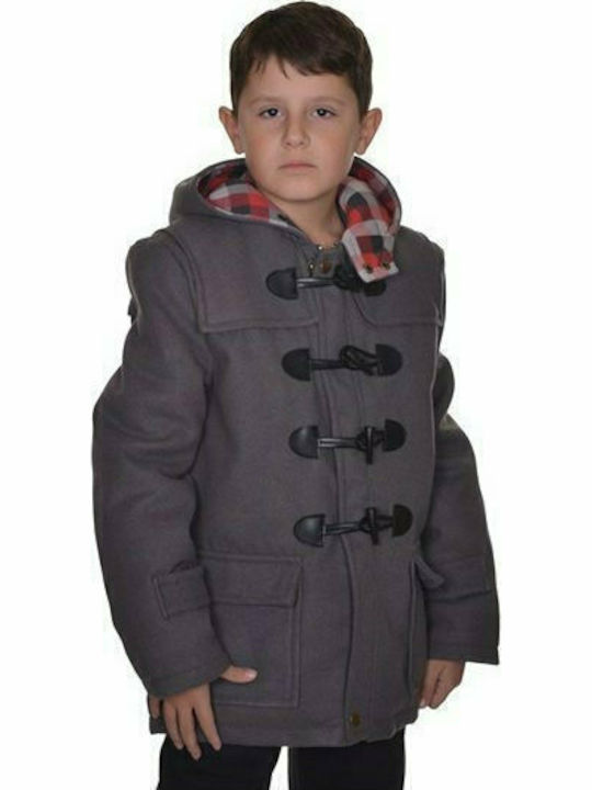 Trax Kids Montgomery Coat Long with Hood Grey