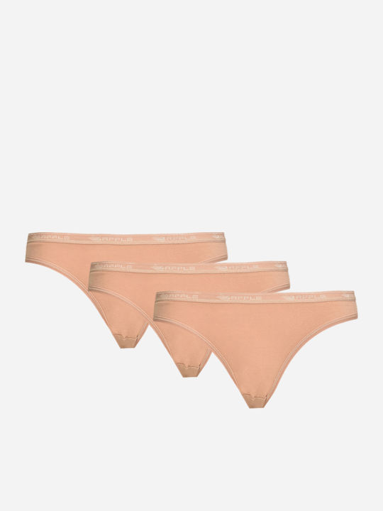 Βαμβακερά Women's Brazil 3Pack Beige