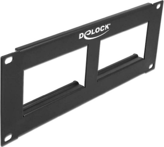 DeLock Easy 45 Patch Panel for Rack 2U 10" Black