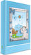 Slevori Children's Album Elephant Suitable for Photos 9x13cm Blue made of Silver 20x25cm