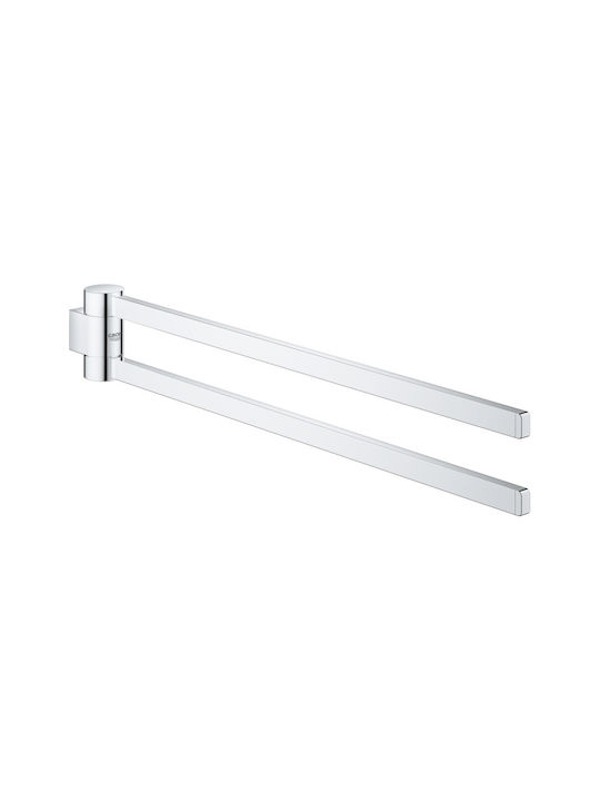 Grohe Selection Double Wall-Mounted Bathroom Rail ​44x44cm Silver