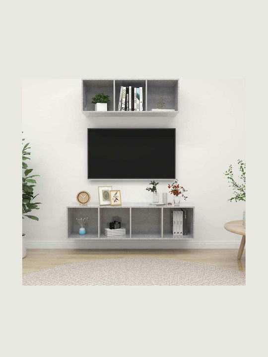Wohnzimmer TV-Einheit Gray L37xB37xH107cm