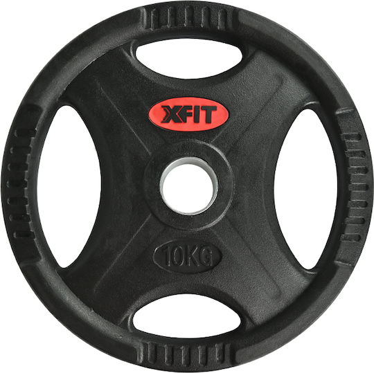 X-FIT Lux 39000 Set of Plates Olympic Type Rubber 1 x 10kg Φ50mm with Handles