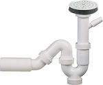 omniplast Plastic Siphon Sink White