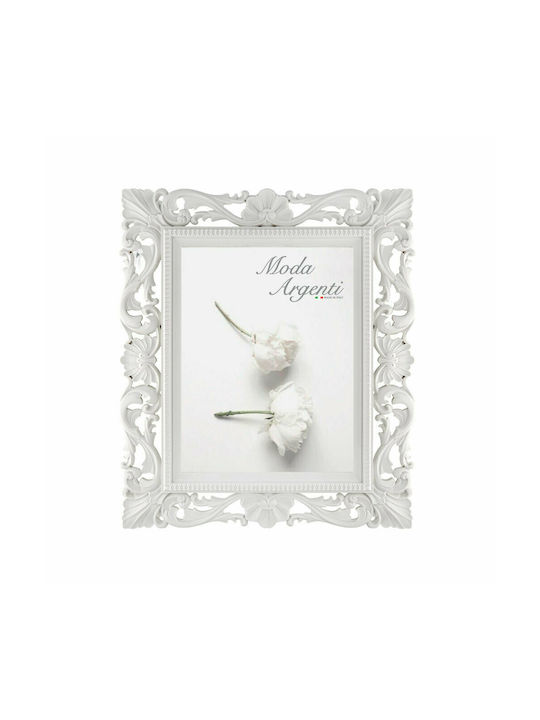 Moda Argenti Column Photo Frame Silver White