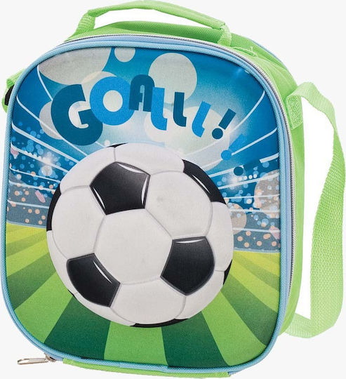Bartuggi 718-122601 School Insulated Shoulder Lunch Bag Green Football