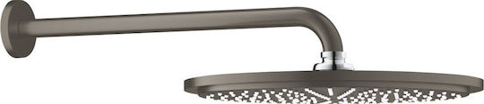 Grohe Cosmopolitan 310 Στρογγυλή Κεφαλή Ντουζ 31cm με Βραχίονα 38cm Brushed Hard Graphite