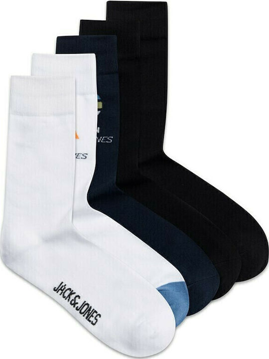 Jack & Jones Șosete pentru Copii Înălțime până la genunchi Multicolore 5 Perechi