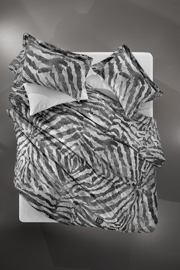 Guy Laroche Bettbezug Baumwolle Übergröße 225x245 Tribal Anthracite