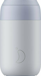 Chilly's S2 Glass Thermos Stainless Steel BPA Free Light Blue 340ml 22112