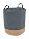 Ankor Decorative Basket Fabric with Handles Grey 34x34x38cm