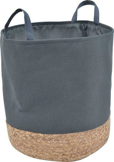 Ankor Dekorativer Korb Stoff mit Griffen Grey 34x34x38cm
