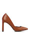 Envie Shoes Pointed Toe Tabac Brown High Heels