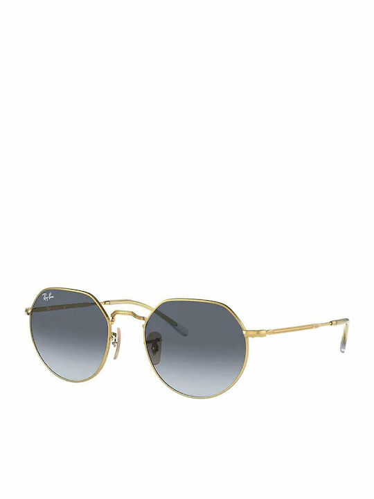Ray Ban Jack Unisex Γυαλιά Ηλίου με Χρυσό Μεταλ...