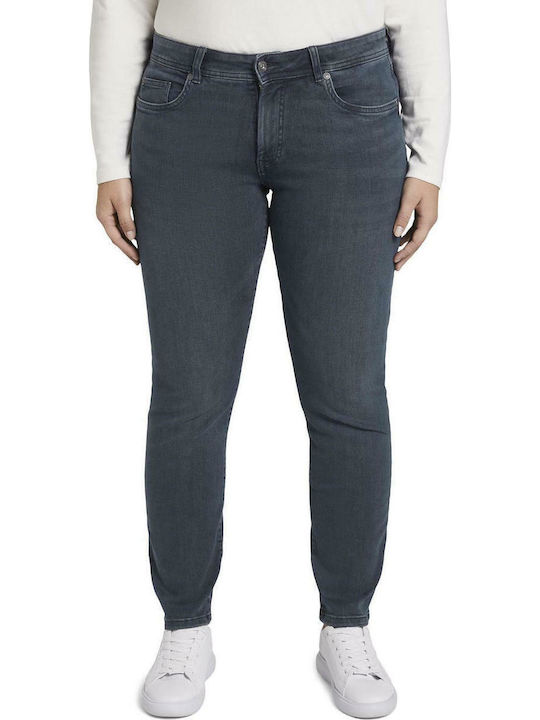 Damenjeans in Schlanker Passform Used Dark Stone Blue