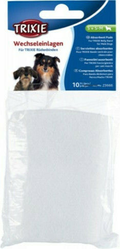 Trixie Hygienic Inserts Schimb de scutece pentru câini Mici / Mediu 20cm 10buc