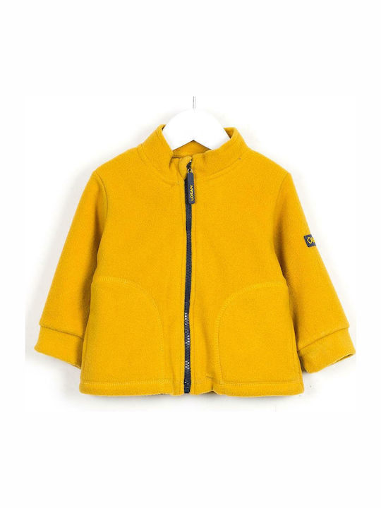 Cardigan Pentru Copii Fleece Galben
