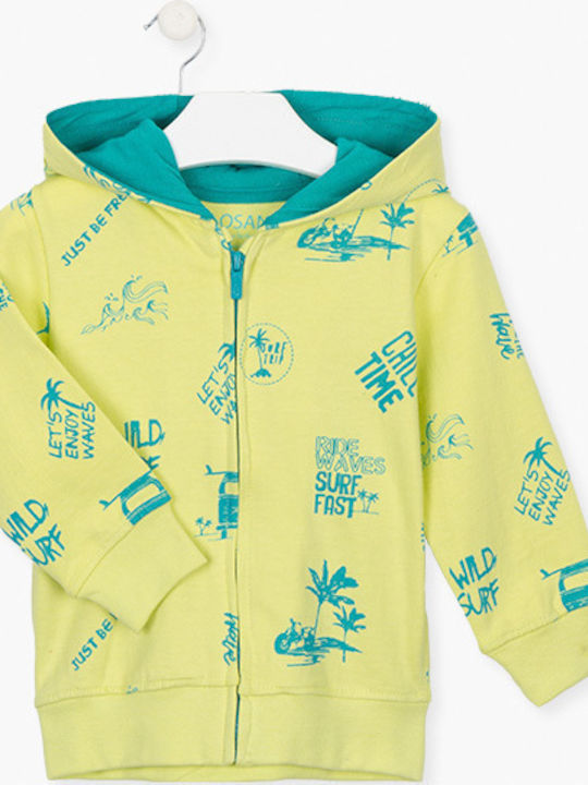 Losan Kinder-Sweatjacke mit Kapuze Grün