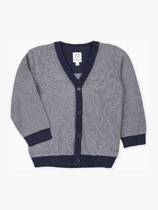 Kids Cardigan Cotton Gray