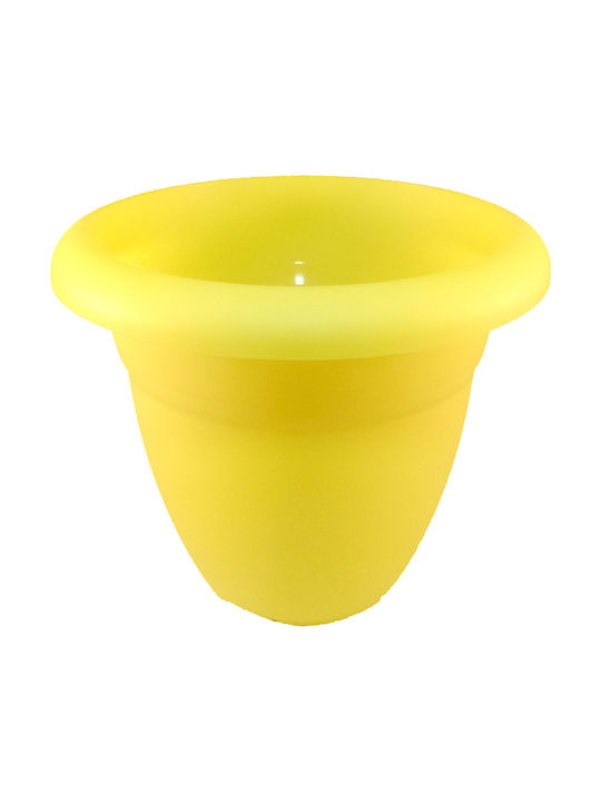 Micplast No 79 Flower Pot 24x20cm in Yellow Color 018.012404