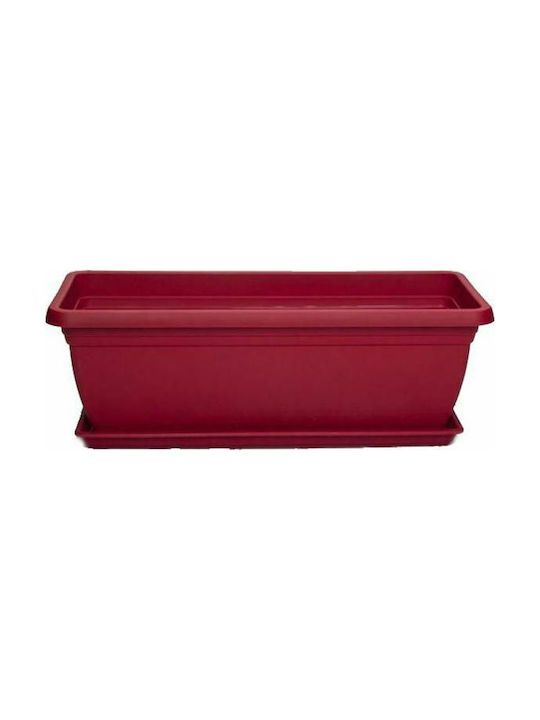 Micplast Mojito 40 Planter Box 40x17cm in Burgundy Color 018.074009