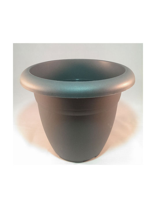 Micplast Νο 79 Flower Pot 24x20cm in Gray Color 018.012403