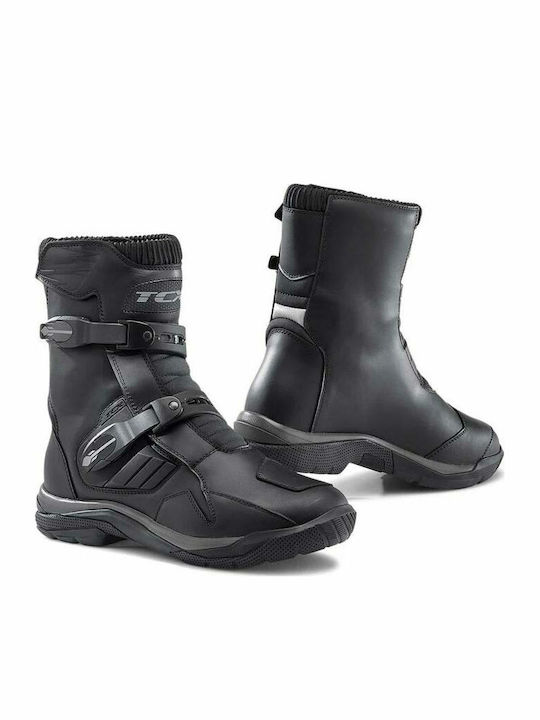 TCX Baja Mid Waterproof Мъжки Мотоциклетни Ботуши Кожени Водоустойчиви Черни