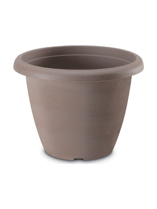 Plastecnic Terrae 20 Flower Pot 20x15cm in Beige Color 007.0322093