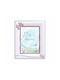 Slevori Fioγκάκι Bilderrahmen für Kinder Silber Rosa 9x13cm