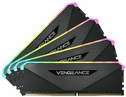 Corsair Vengeance Rgb RT 128GB DDR4 RAM with 4 Modules (4x32GB) and 3600 Speed for Desktop