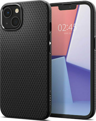 Spigen Liquid Air Back Cover Σιλικόνης Matte Black (iPhone 13)