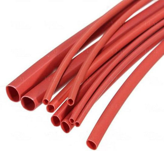 Heat-Shrink Tubing with Shrinkage Ratio 2:1 18/9 Red 10pcs DM-541