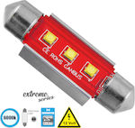 GloboStar Λάμπα Αυτοκινήτου Festoon 3rd Generation C5W Canbus LED 6000K Ψυχρό Λευκό 12V 7.5W 1τμχ