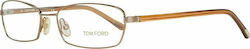 Tom Ford Plastic Eyeglass Frame Brown FT5024 268