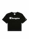 Women's Summer Crop Top Cotton Short Sleeve Black