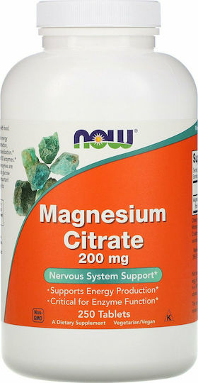 Now Foods Magnesium Citrate 200мг 250 табове