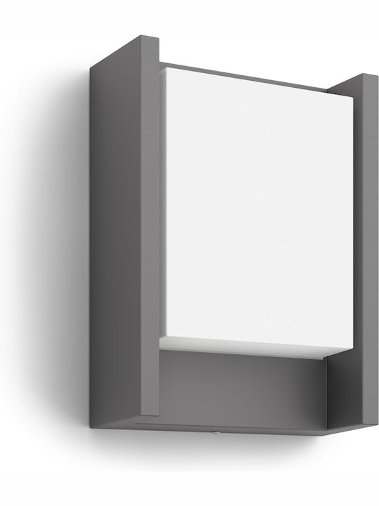 Philips MyGarden Arbour Wall-Mounted Outdoor Ceiling Light LED IP44 6W with Warm White Light 22.1x16.6εκ.