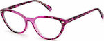 Polaroid Plastic Eyeglass Frame Cat Eye Purple PLD D432 0T4