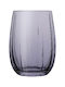 Espiel Linka Ποτήρι Νερού από Γυαλί σε Μωβ Χρώμα 380ml