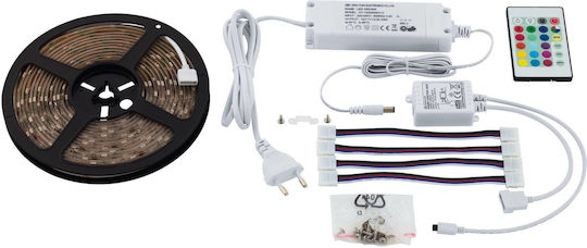 Eglo Ταινία LED 220V RGB Φως 5m με Τροφοδοτικό & Τηλεχειριστήριο