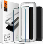 Spigen GLAS.tR ALIGNmaster Full Face Tempered Glass 2τμχ (iPhone 14 / 13 / 13 Pro)