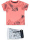 Kinderbekleidungssets mit Sommer Shorts 2 Stück Rosa
