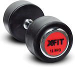X-FIT Rubber Round Dumbbell 1 x 12.5kg