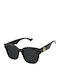 Gucci Damen Sonnenbrille mit Schwarz Kunststoff Gestell und Schwarz Linse GG0998S 001