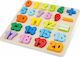 Wooden Kids Peg Puzzle Numbers for 2++ Years 24pcs New Classic Toys